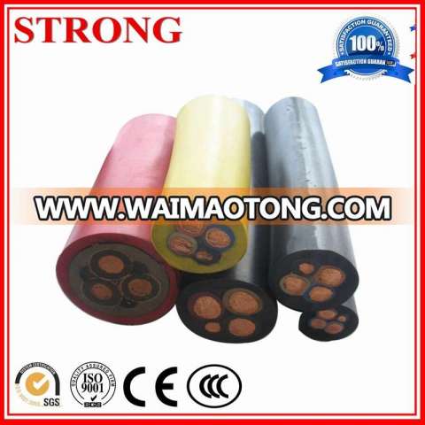 Rubber Power Control Tower Crane/Freight Elevator/Construction Lift Flexible Wear - Resisting/ Bending-Resistance Cable