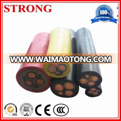 Rubber Power Control Tower Crane/Freight Elevator/Construction Lift Flexible Wear - Resisting/ Bending-Resistance Cable