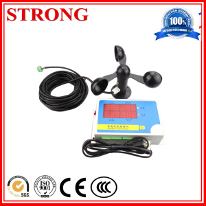 DC12V/24V/AC220V Audible/Visual Alarm Wind Anemometer for Tower Crane